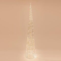 ΚΩΝΟΣ ΦΩΤΙΖΟΜΕΝΟΣ ΙΡΙΔΙΖΩΝ 210cm, 2400 LED, 31V ΜΕΤΑΣΧΗΜΑΤΙΣΤΗ, TIMER, ΑΣΗΜΙ ΧΑΛΚΙΝΟ ΚΑΛΩΔΙΟ, ΘΕΡΜΟ ΛΕΥΚΟ LED, ΠΡΟΕΚΤΑΣΗ ΠΑΡΟΧΗΣ 5m, IP44 EUROLAMP – 600-22485