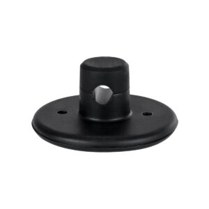 GloboStar® DIY 77560 Επιτοίχιο Εξάρτημα Στήριξης Καλωδίου Φωτιστικού – Φ4.5 x Υ2cm – Μαύρο – Σιλικόνης – 5 Χρόνια Εγγύηση