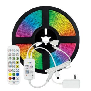 ΤΑΙΝΙΑ LED KIT 5 ΜΕΤΡΩΝ RGB 12V + DRIVER + Wifi CONTROLLER ΜΕ ΜΟΥΣΙΚΗ IP20 – 145-70043