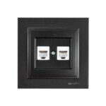 ΠΡΙΖΑ ΤΗΛΕΦΩΝΟΥ ΔΙΠΛΗ RJ 11 ΜΑΥΡΟ EUROLAMP – 152-10339