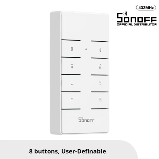 GloboStar® 80074 SONOFF RM433R2 – Remote Controller RF 433Mhz 8 Key (Battery Included)
