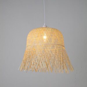 ΦΩΤΙΣΤΙΚΟ ΚΡΕΜΑΣΤΟ ΜΟΝΟΦΩΤΟ Ε27 MAX 60W D400XH430 BAMBOO EUROLAMP – 144-31009