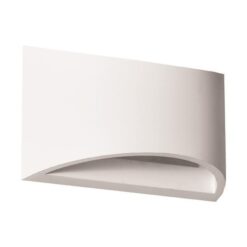 ΑΠΛΙΚΑ ΤΟΙΧΟΥ ΟΒΑΛ MEDIUM ΓΥΨΙΝΗ G9 1x6W 200x80x120 EUROLAMP 147-53302