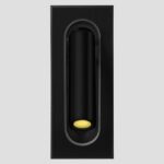 ΑΠΛΙΚΑ ΤΟΙΧΟΥ ΧΩΝΕΥΤΗ LED 3W 3000Κ Α170 ΜΑΥΡΗ EUROLAMP 145-50003