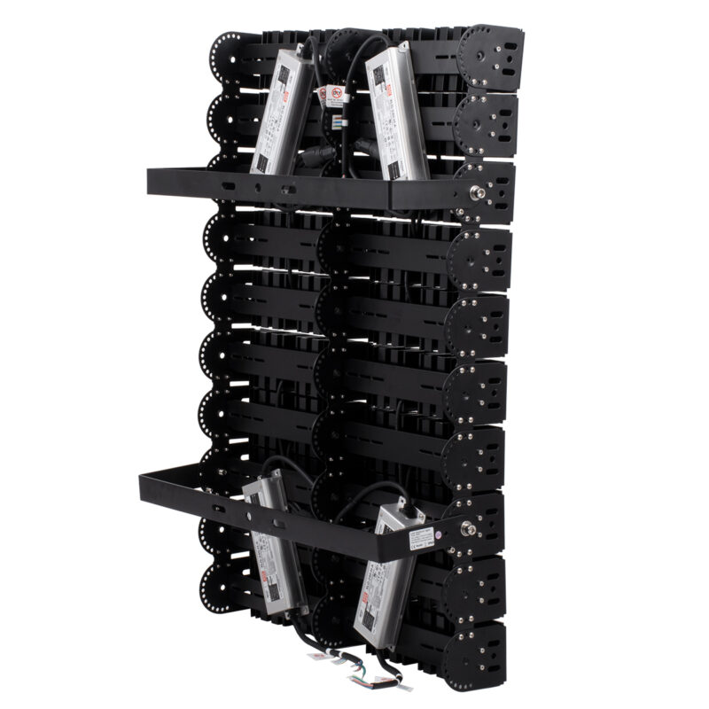 GloboStar® GOLIATH 90105 LED Προβολέας Γηπέδου – Φωτιστικό Tunnel 1000W 160000LM 75°*135° AC 100-277V Αδιάβροχο IP65 Μ62 x Π22 x Υ90cm Ψυχρό Λευκό 5000K – MeanWell Driver & LumiLEDs Chip – 5 Χρόνια Εγγύηση