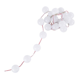 GloboStar® 90259 Digital Pixel Addressable Facade Module Chain String with 20 Spots – Ψηφιακή Αλυσίδα Γιρλάντα με 20 Σποτ LED SMD 3535 15W 20LED 20PIXEL SPI/TTL Protocol IC UCS512B 1200lm 240° DC 12V IP67 Θερμό Λευκό 2700K – Λευκό Σώμα – Μ200 x Π5 x Υ5cm