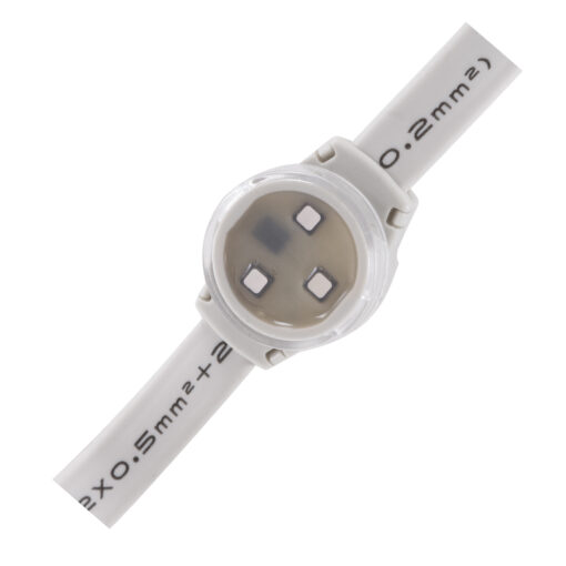 GloboStar® 90140 Digital Pixel Addressable Facade Module Chain String with 20 Spots – Ψηφιακή Αλυσίδα Γιρλάντα με 20 Σποτ LED SMD 3535 15W 20LED 20PIXEL SPI/TTL Protocol IC UCS512B 900lm 120° DC 12V IP67 RGB – Λευκό Σώμα – Μ232 x Π2.5 x Υ1.5cm