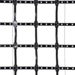 GloboStar® 90141 Digital Pixel Addressable Facade Soft Net Panel – Ψηφιακό Εύκαμπτο Δίχτυ Πάνελ Πρόσοψης Κτιρίων LED SMD 3535 75W/m2 100LED/m2 100PIXEL/m2 SPI/TTL Protocol IC UCS512B 4500lm/m2 120° DC 12V IP67 RGB – Μαύρο Σώμα – Μ100 x Π100 x Υ1.7cm