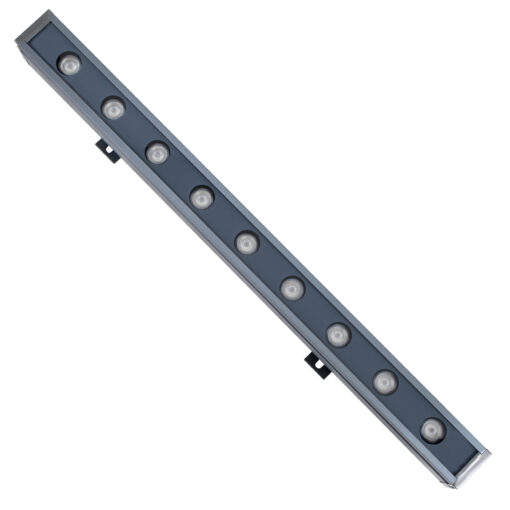 GloboStar® WASHER-NAIA 90175 Μπάρα Φωτισμού Wall Washer LED 9W 900lm 30° DC 24V Αδιάβροχο IP65 Μ50 x Π4 x Υ5cm Μπλε – Γκρι Ανθρακί – 3 Years Warranty