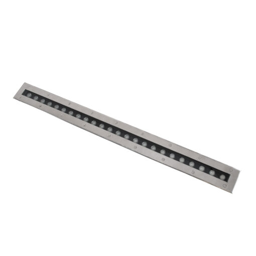 GloboStar® UNDERGROUND-REMVI 90195 Χωνευτό Φωτιστικό Wall Washer Δαπέδου LED 24W 2040lm 10° DC 24V Αδιάβροχο IP68 L100 x W9 x H7.2cm RGBW DMX512 – Ανοξείδωτο Ατσάλι – 3 Years Warranty
