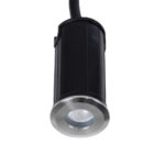 GloboStar® UNDERGROUND-GENA 90199 Χωνευτό Φωτιστικό Σποτ Δαπέδου LED 1W 80lm 5° DC 24V Αδιάβροχο IP68 Φ3 x Υ6cm Μπλε – Ανοξείδωτο Ατσάλι – 3 Years Warranty