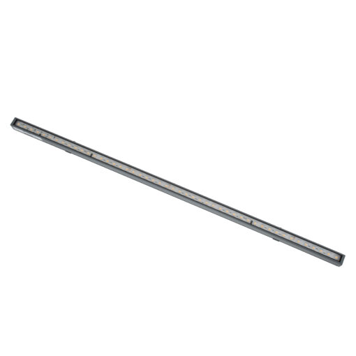 GloboStar® DIGI-BAR 90209 Ψηφιακή Μπάρα Φωτισμού Wall Washer Digital Pixel Facade Tuber Bar LED 12W 840lm 90° DC 24V Αδιάβροχο IP65 L100 x W3.2 x H3cm Θερμό Λευκό 2700K DMX512 – Ασημί με Διάφανο Κάλυμμα – 3 Years Warranty