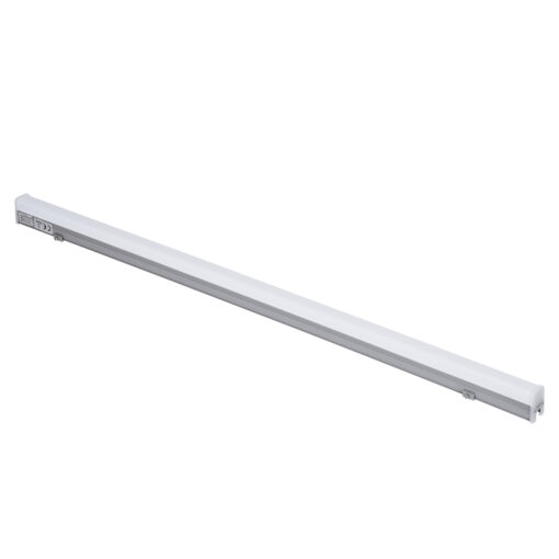 GloboStar® DIGI-BAR 90213 Ψηφιακή Μπάρα Φωτισμού Wall Washer Digital Pixel Facade Tuber Bar LED 12W 840lm 180° DC 24V Αδιάβροχο IP65 L100 x W3 x H4.5cm Θερμό Λευκό 2700K DMX512 – Ασημί με Οπάλ Λευκό Κάλυμμα – 3 Years Warranty