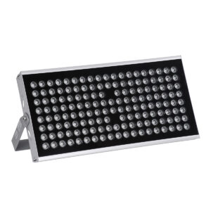 GloboStar® FLOOD-TENA 90223 Προβολέας Wall Washer για Φωτισμό Κτιρίων LED 150W 13500lm 10° DC 24V Αδιάβροχο IP65 L43.5 x W15.5 x H18cm Θερμό Λευκό 2700K – Ασημί – 3 Years Warranty