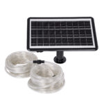 GloboStar® 90257 Αυτόνομο Ηλιακό Σετ Φωτοσωλήνα 20m LED 11W 1540lm με Ενσωματωμένη Μπαταρία 10000mAh – Φωτοβολταϊκό Πάνελ & Αισθητήρα Ημέρας-Νύχτας Αδιάβροχο IP65 – Θερμό Λευκό 3000K