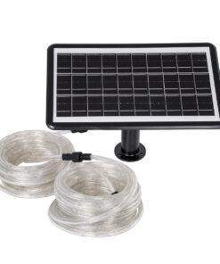 GloboStar® 90257 Αυτόνομο Ηλιακό Σετ Φωτοσωλήνα 20m LED 11W 1540lm με Ενσωματωμένη Μπαταρία 10000mAh – Φωτοβολταϊκό Πάνελ & Αισθητήρα Ημέρας-Νύχτας Αδιάβροχο IP65 – Θερμό Λευκό 3000K