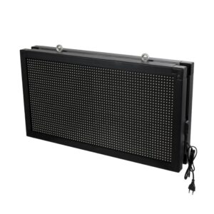 GloboStar® DISPLAY 90278 LED Scrolling Display 64x32cm – Κυλιόμενη Ψηφιακή Πινακίδα / Επιγραφή Διπλής Όψης P10 LED SMD AC 220-240V – Λειτουργία μέσω Wi-Fi με Εφαρμογή APP – Αισθήτηρας Θερμοκρασίας και Υγρασίας – Αδιάβροχο IP65 – Μ70 x Π11 x Υ38.5cm – Κόκκινο – 1 Χρόνο Εγγύηση