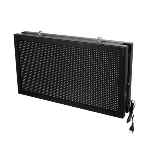 GloboStar® DISPLAY 90278 LED Scrolling Display 64x32cm – Κυλιόμενη Ψηφιακή Πινακίδα / Επιγραφή Διπλής Όψης P10 LED SMD AC 220-240V – Λειτουργία μέσω Wi-Fi με Εφαρμογή APP – Αισθήτηρας Θερμοκρασίας και Υγρασίας – Αδιάβροχο IP65 – Μ70 x Π11 x Υ38.5cm – Κόκκινο – 1 Χρόνο Εγγύηση