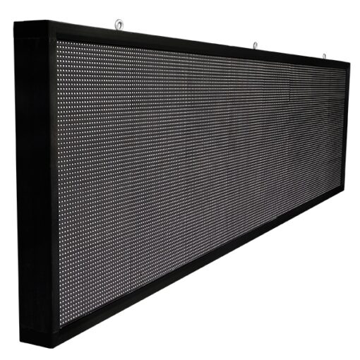 GloboStar® 90291 Κυλιόμενη Ψηφιακή Επιγραφή P10 LED SMD AC 220-240V με Wi-Fi – Αδιάβροχή IP54 – Μονής Όψης – Μ264 x Π9 x Υ72cm Κόκκινο