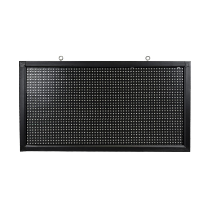 GloboStar® DISPLAY 90296 LED Scrolling Display 96x48cm – Κυλιόμενη Ψηφιακή Πινακίδα / Επιγραφή Μονής Όψης P10 LED SMD AC 220-240V – Λειτουργία μέσω Wi-Fi με Εφαρμογή APP – Αισθήτηρας Θερμοκρασίας και Υγρασίας – Αδιάβροχο IP65 – Μ104 x Π9 x Υ56cm – Κόκκινο – 1 Χρόνο Εγγύηση