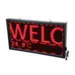 GloboStar® DISPLAY 90296 LED Scrolling Display 96x48cm – Κυλιόμενη Ψηφιακή Πινακίδα / Επιγραφή Μονής Όψης P10 LED SMD AC 220-240V – Λειτουργία μέσω Wi-Fi με Εφαρμογή APP – Αισθήτηρας Θερμοκρασίας και Υγρασίας – Αδιάβροχο IP65 – Μ104 x Π9 x Υ56cm – Κόκκινο – 1 Χρόνο Εγγύηση