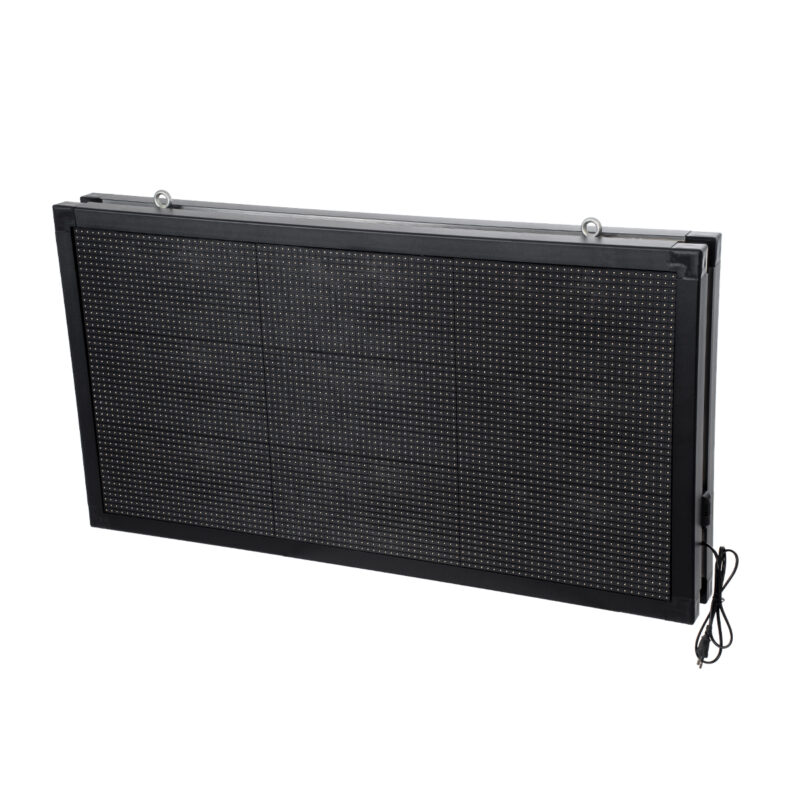 GloboStar® DISPLAY 90299 LED Scrolling Display 96x48cm – Κυλιόμενη Ψηφιακή Πινακίδα / Επιγραφή Διπλής Όψης P10 LED SMD AC 220-240V – Λειτουργία μέσω Wi-Fi με Εφαρμογή APP – Αισθήτηρας Θερμοκρασίας και Υγρασίας – Αδιάβροχο IP65 – Μ102 x Π11 x Υ54.5cm – RGB – 1 Χρόνο Εγγύηση