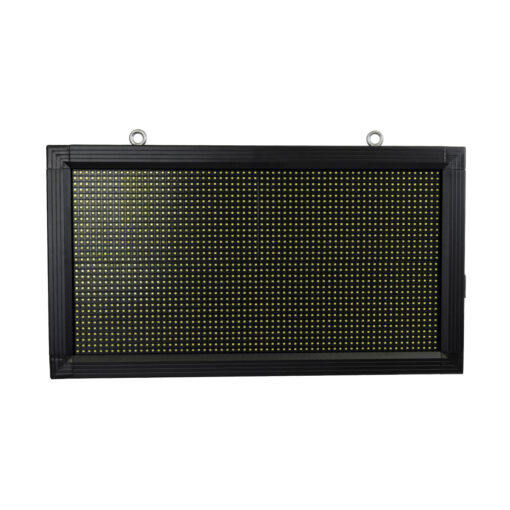 GloboStar® DISPLAY 90326 LED Scrolling Display 64x32cm – Κυλιόμενη Ψηφιακή Πινακίδα / Επιγραφή Μονής Όψης P10 LED SMD AC 220-240V – Λειτουργία μέσω Wi-Fi με Εφαρμογή APP – Αισθήτηρας Θερμοκρασίας και Υγρασίας – Αδιάβροχο IP65 – Μ72 x Π9 x Υ42.5cm – Ψυχρό Λευκό 6000K – 1 Χρόνο Εγγύηση