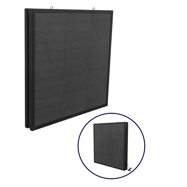 Αδιάβροχη Κυλιόμενη Επιγραφή SMD LED 230V USB & WiFi Πορτοκαλί Διπλής Όψης 100x100cm GloboStar 90344