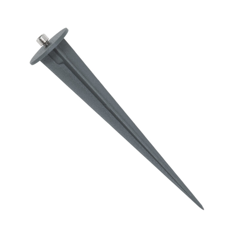 GloboStar® TREELIGHT-TZINA 90351 Σποτ Φωτισμού Ειδικό για Φυτά – Δέντρα με Βάση Κήπου / Καρφωτό LED 3W 270lm 10° DC 24V Αδιάβροχο IP65 L10.5 x W7.5 x H7.5cm Θερμό Λευκό 3000K – Γκρι Ανθρακί – 3 Years Warranty