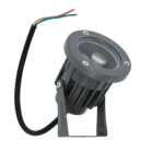 GloboStar® TREELIGHT-TZINA 90351 Σποτ Φωτισμού Ειδικό για Φυτά – Δέντρα με Βάση Κήπου / Καρφωτό LED 3W 270lm 10° DC 24V Αδιάβροχο IP65 L10.5 x W7.5 x H7.5cm Θερμό Λευκό 3000K – Γκρι Ανθρακί – 3 Years Warranty