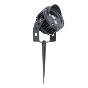 GloboStar® TREELIGHT-VINA 90357 Σποτ Φωτισμού με Αντιθαμβωτική Γρίλια Ειδικό για Φυτά – Δέντρα με Βάση Κήπου / Καρφωτό LED 6W 540lm 10° DC 24V Αδιάβροχο IP65 L13 x W9.5 x H9.5cm Θερμό Λευκό 3000K – Γκρι Ανθρακί – 3 Years Warranty