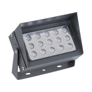 GloboStar® FLOOD-KAMY 90371 Προβολέας Wall Washer με Αντιθαμβωτική Γρίλια για Φωτισμό Κτιρίων LED 30W 2550lm 5° DC 24V Αδιάβροχο IP65 L19.5 x W10.7 x H9.5cm Αρχιτεκτονικό Πορτοκαλί 2200K – Γκρι Ανθρακί – 3 Years Warranty