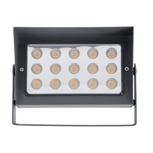 GloboStar® FLOOD-KAMY 90371 Προβολέας Wall Washer με Αντιθαμβωτική Γρίλια για Φωτισμό Κτιρίων LED 30W 2550lm 5° DC 24V Αδιάβροχο IP65 L19.5 x W10.7 x H9.5cm Αρχιτεκτονικό Πορτοκαλί 2200K – Γκρι Ανθρακί – 3 Years Warranty