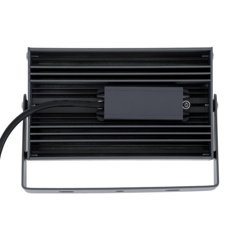 GloboStar® FLOOD-KAMY 90373 Προβολέας Wall Washer με Αντιθαμβωτική Γρίλια για Φωτισμό Κτιρίων LED 30W 2850lm 5° DC 24V Αδιάβροχο IP65 L19.5 x W10.7 x H9.5cm Φυσικό Λευκό 4500K – Γκρι Ανθρακί – 3 Years Warranty