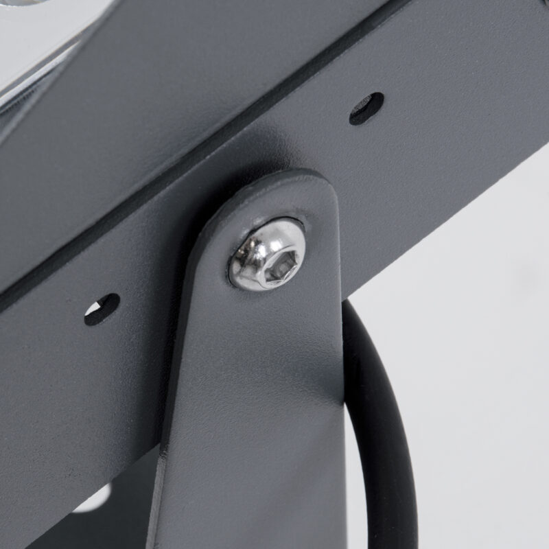 GloboStar® FLOOD-KAMY 90373 Προβολέας Wall Washer με Αντιθαμβωτική Γρίλια για Φωτισμό Κτιρίων LED 30W 2850lm 5° DC 24V Αδιάβροχο IP65 L19.5 x W10.7 x H9.5cm Φυσικό Λευκό 4500K – Γκρι Ανθρακί – 3 Years Warranty