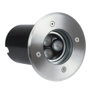 GloboStar® UNDERWATER-LUNTA 90403 Υποβρύχιο Χωνευτό Κινούμενο Φωτιστικό Σποτ Ειδικό για Σιντριβάνια LED 12W 1020lm 60° DC 24V Αδιάβροχο IP68 Φ12 x Υ13cm RGBW DMX512 – Ανοξείδωτο Ατσάλι – 3 Years Warranty