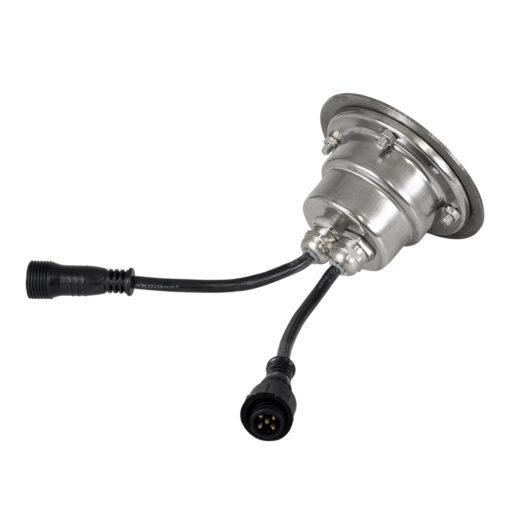GloboStar® UNDERWATER-GUNE 90406 Υποβρύχιο Χωνευτό Φωτιστικό Σποτ Ειδικό για Σιντριβάνια LED 12W 1020lm 60° DC 24V Αδιάβροχο IP68 Φ10 x Υ7.5cm RGBW DMX512 – Ανοξείδωτο Ατσάλι – 3 Years Warranty