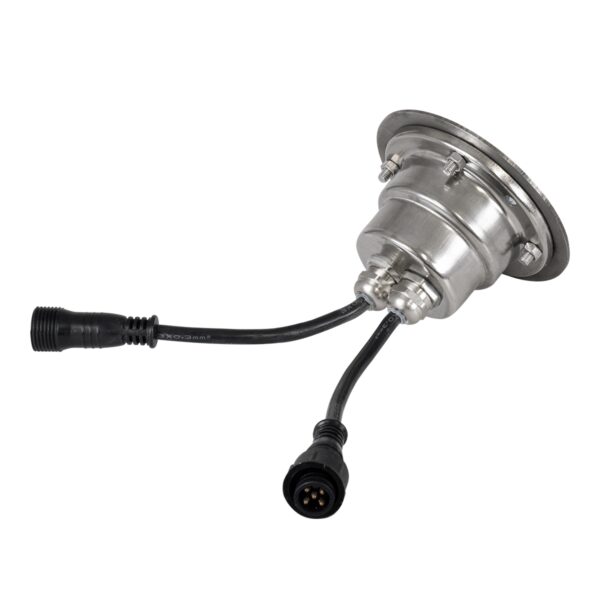 GloboStar® UNDERWATER-GUNE 90406 Υποβρύχιο Χωνευτό Φωτιστικό Σποτ Ειδικό για Σιντριβάνια LED 12W 1020lm 60° DC 24V Αδιάβροχο IP68 Φ10 x Υ7.5cm RGBW DMX512 – Ανοξείδωτο Ατσάλι – 3 Years Warranty