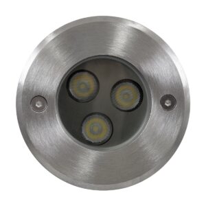 GloboStar® UNDERWATER-HUNI 90415 Υποβρύχιο Χωνευτό Φωτιστικό Σποτ Ειδικό για Σιντριβάνια LED 3W 300lm 30° DC 24V Αδιάβροχο IP68 Φ10 x Υ7.5cm Ψυχρό Λευκό 6000K – Ανοξείδωτο Ατσάλι – 3 Years Warranty