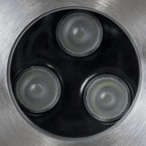 GloboStar® UNDERWATER-HUNI 90416 Υποβρύχιο Χωνευτό Φωτιστικό Σποτ Ειδικό για Σιντριβάνια LED 3W 255lm 30° DC 24V Αδιάβροχο IP68 Φ10 x Υ7.5cm RGBW DMX512 – Ανοξείδωτο Ατσάλι – 3 Years Warranty