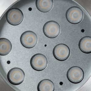 GloboStar® UNDERWATER-TUNI 90421 Υποβρύχιο Χωνευτό Φωτιστικό Σποτ Ειδικό για Σιντριβάνια LED 12W 1200lm 30° DC 24V Αδιάβροχο IP68 Φ18 x Υ11cm Ψυχρό Λευκό 6000K – Ανοξείδωτο Ατσάλι – 3 Years Warranty