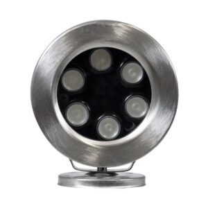 GloboStar® UNDERWATER-DEDY 90428 Υποβρύχιο Επιφανειακό Φωτιστικό Σποτ Ειδικό για Σιντριβάνια – Πισίνες – Τζακούζι LED 6W 510lm 30° DC 24V Αδιάβροχο IP68 Μ12 x Π7.5 x Υ14.5cm RGBW DMX512 – Ανοξείδωτο Ατσάλι SS304 – 3 Years Warranty