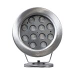 GloboStar® UNDERWATER-DENIS 90431 Υποβρύχιο Επιφανειακό Φωτιστικό Σποτ Ειδικό για Σιντριβάνια – Πισίνες – Τζακούζι LED 12W 1020lm 30° DC 24V Αδιάβροχο IP68 Μ14.5 x Π7 x Υ17cm RGBW DMX512 – Ανοξείδωτο Ατσάλι SS304 – 3 Years Warranty