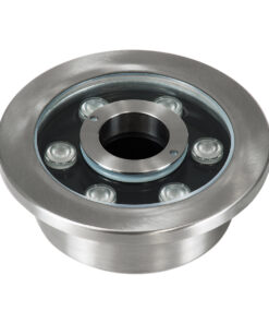 GloboStar® UNDERWATER-DENIS 90437 Υποβρύχιο Χωνευτό Φωτιστικό Σποτ Ειδικό για Σιντριβάνια – Πισίνες – Τζακούζι LED 9W 765lm 30° DC 24V Αδιάβροχο IP68 Φ16.7 x Υ7.5cm RGBW DMX512 – Ανοξείδωτο Ατσάλι SS304 – 3 Years Warranty