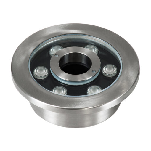 GloboStar® UNDERWATER-DENIS 90437 Υποβρύχιο Χωνευτό Φωτιστικό Σποτ Ειδικό για Σιντριβάνια – Πισίνες – Τζακούζι LED 9W 765lm 30° DC 24V Αδιάβροχο IP68 Φ16.7 x Υ7.5cm RGBW DMX512 – Ανοξείδωτο Ατσάλι SS304 – 3 Years Warranty