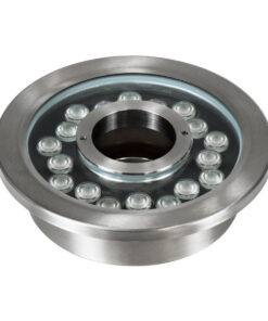 GloboStar® UNDERWATER-DENIS 90443 Υποβρύχιο Χωνευτό Φωτιστικό Σποτ Ειδικό για Σιντριβάνια – Πισίνες – Τζακούζι LED 18W 1530lm 30° DC 24V Αδιάβροχο IP68 Φ21.5 x Υ8cm RGBW DMX512 – Ανοξείδωτο Ατσάλι SS304 – 3 Years Warranty