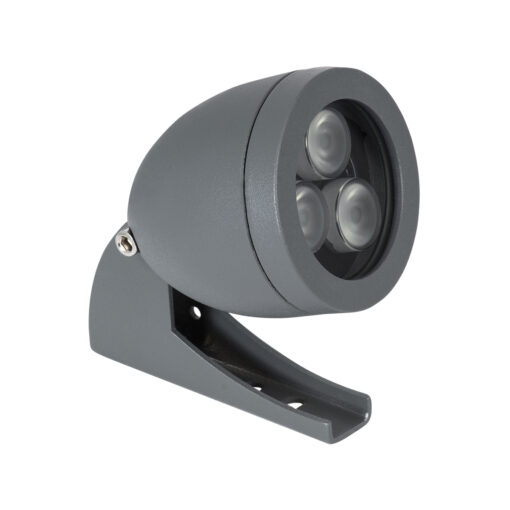 GloboStar® TREELIGHT-TREESPO 90467 Σποτ Φωτισμού Ειδικό για Φυτά – Δέντρα LED 6W 630lm 15° DC 24V Αδιάβροχο IP67 Μ6.6 x Π9 x Υ12cm RGBW DMX512 – Γκρι Ανθρακί – 3 Years Warranty