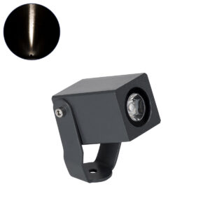 GloboStar® TREELIGHT-TREEMARO 90473 Σποτ Φωτισμού Ειδικό για Φυτά – Δέντρα LED 3W 345lm 8° DC 24V Αδιάβροχο IP67 Μ3.5 x Π6.4 x Υ10cm Φυσικό Λευκό 4500K – Γκρι Ανθρακί – 3 Years Warranty