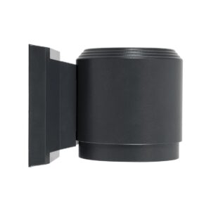 GloboStar® WALLLIGHT-SONA 90481 Φωτιστικό Τοίχου – Απλίκα LED 12W 1080lm 5° DC 24V Αδιάβροχο IP67 Μ9.5 x Π13 x Υ11cm Θερμό Λευκό 2700K – Γκρι Ανθρακί – 3 Years Warranty