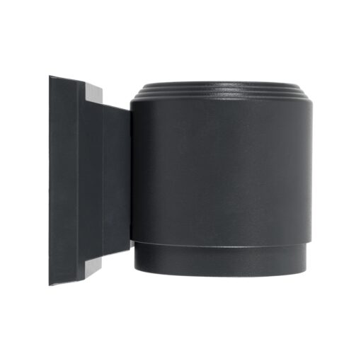 GloboStar® WALLLIGHT-SONA 90481 Φωτιστικό Τοίχου – Απλίκα LED 12W 1080lm 5° DC 24V Αδιάβροχο IP67 Μ9.5 x Π13 x Υ11cm Θερμό Λευκό 2700K – Γκρι Ανθρακί – 3 Years Warranty